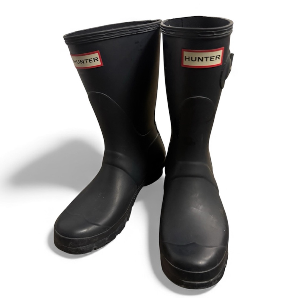 HUNTER Boots Dark Blue/Navy Youth Big Kids Sz 7